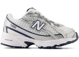 New Balance 740 Bungee Lace White Navy Silver (TD) - authentic New Balance sneakers