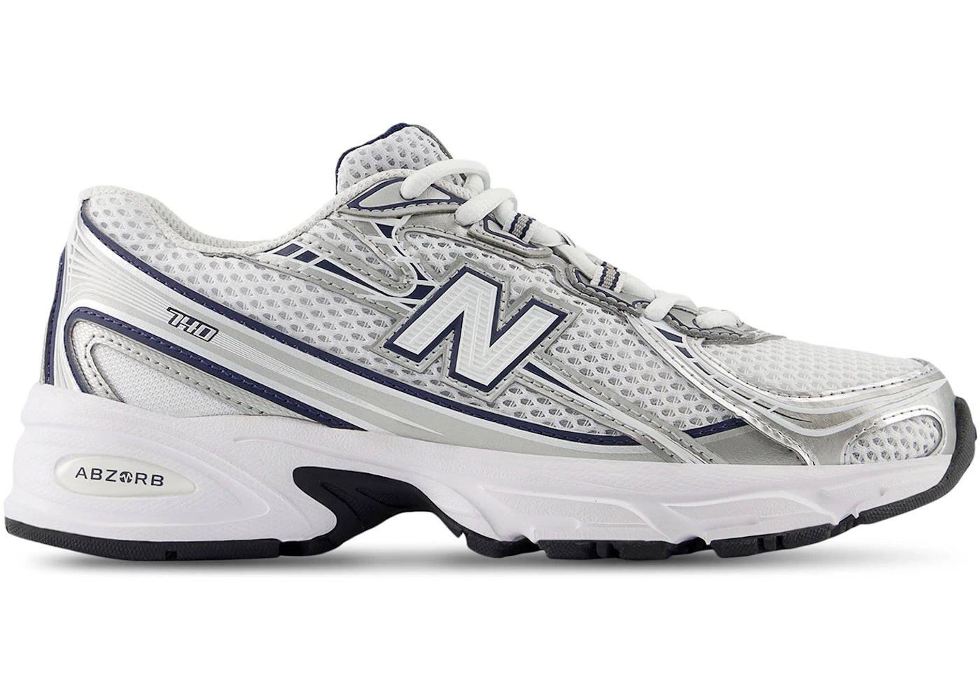 New Balance 740 Navy White (GS) - vue 360