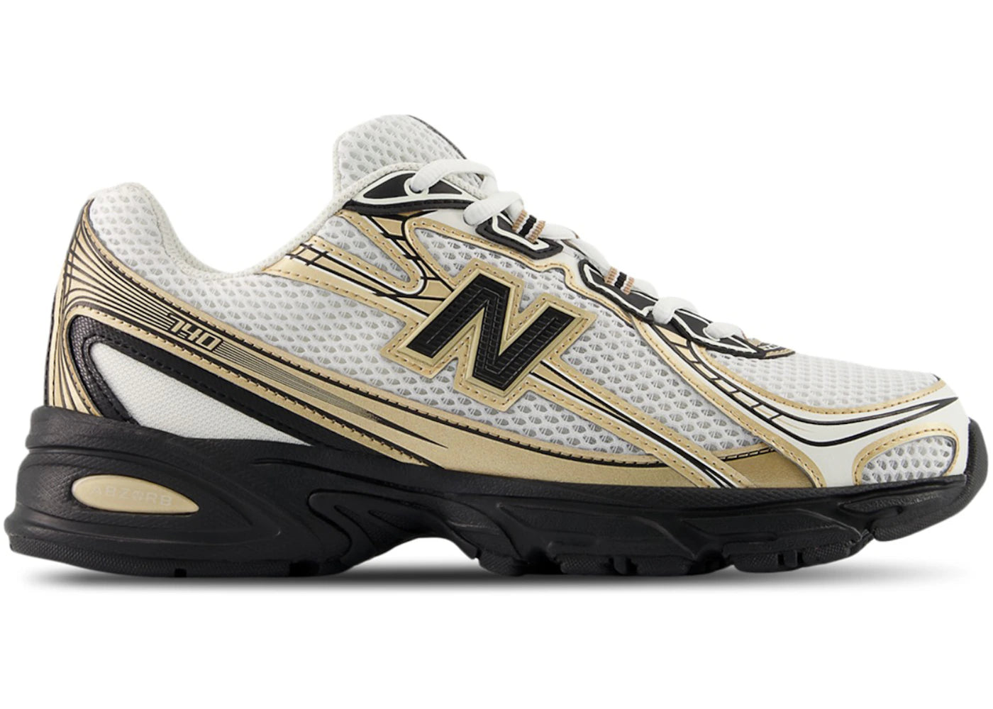 New Balance 740 White Gold Black - vue 360