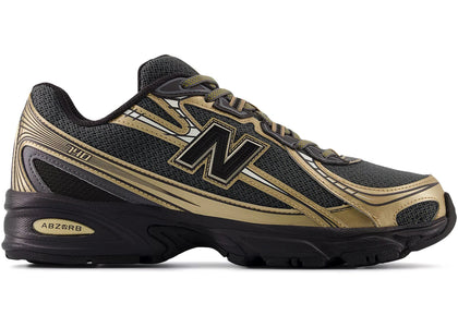 New Balance 740v2 Black Castlerock Gold Metallic - authentic New Balance sneakers