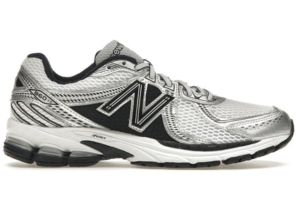 New Balance 860v2 Black White Silver - authentic New Balance sneakers