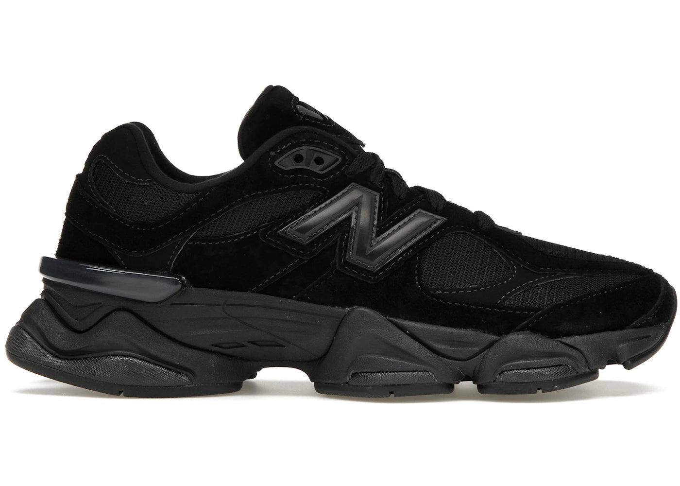 New Balance 9060 Triple Black - vue 360