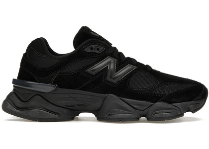 New Balance 9060 Triple Black sneakers - authentic streetwear shoes