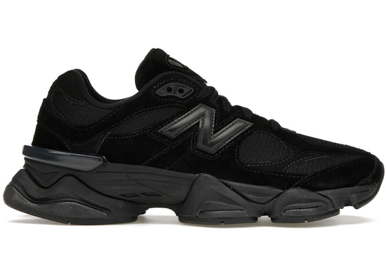 New Balance 9060 Triple Black sneakers - authentic streetwear shoes