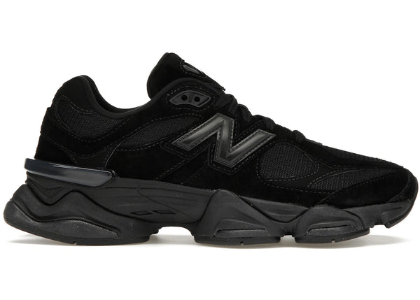 New Balance 9060 Triple Black sneakers - authentic streetwear shoes