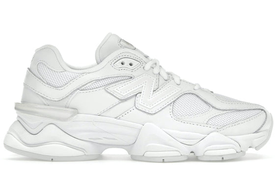 New Balance 9060 Triple White sneakers - authentic streetwear shoes