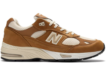 New Balance 991v1 MiUK Chipmunk Birch - authentic New Balance sneakers