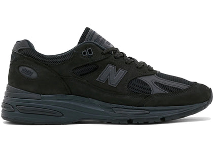 New Balance 991v2 MiUK Dover Street Market Triple Black - authentic New Balance sneakers