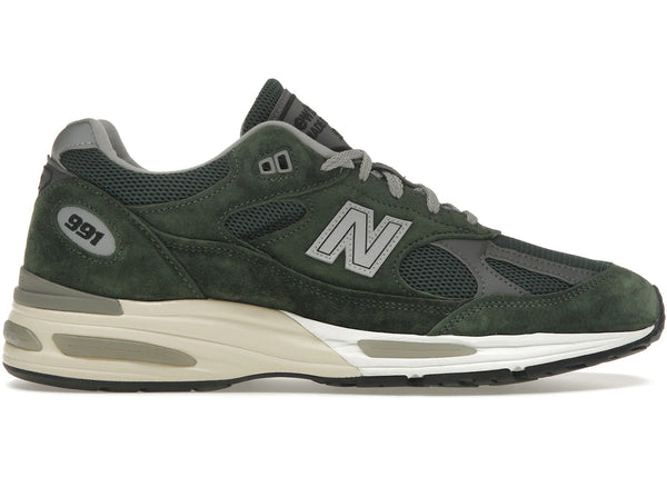New Balance 991v2 MiUK Kombu Green sneakers - authentic New Balance shoes
