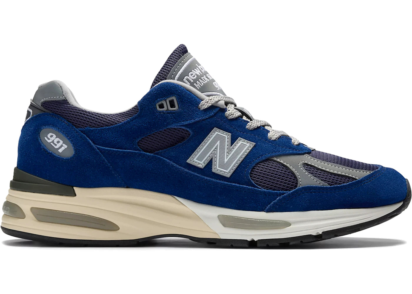 New Balance 991v2 MiUK Limoges Pageant Blue - vue 360