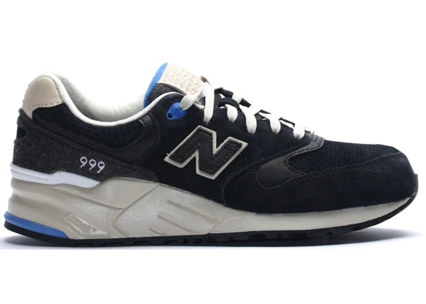 New Balance 999 Wooly Mammoth Black - vue secondaire A
