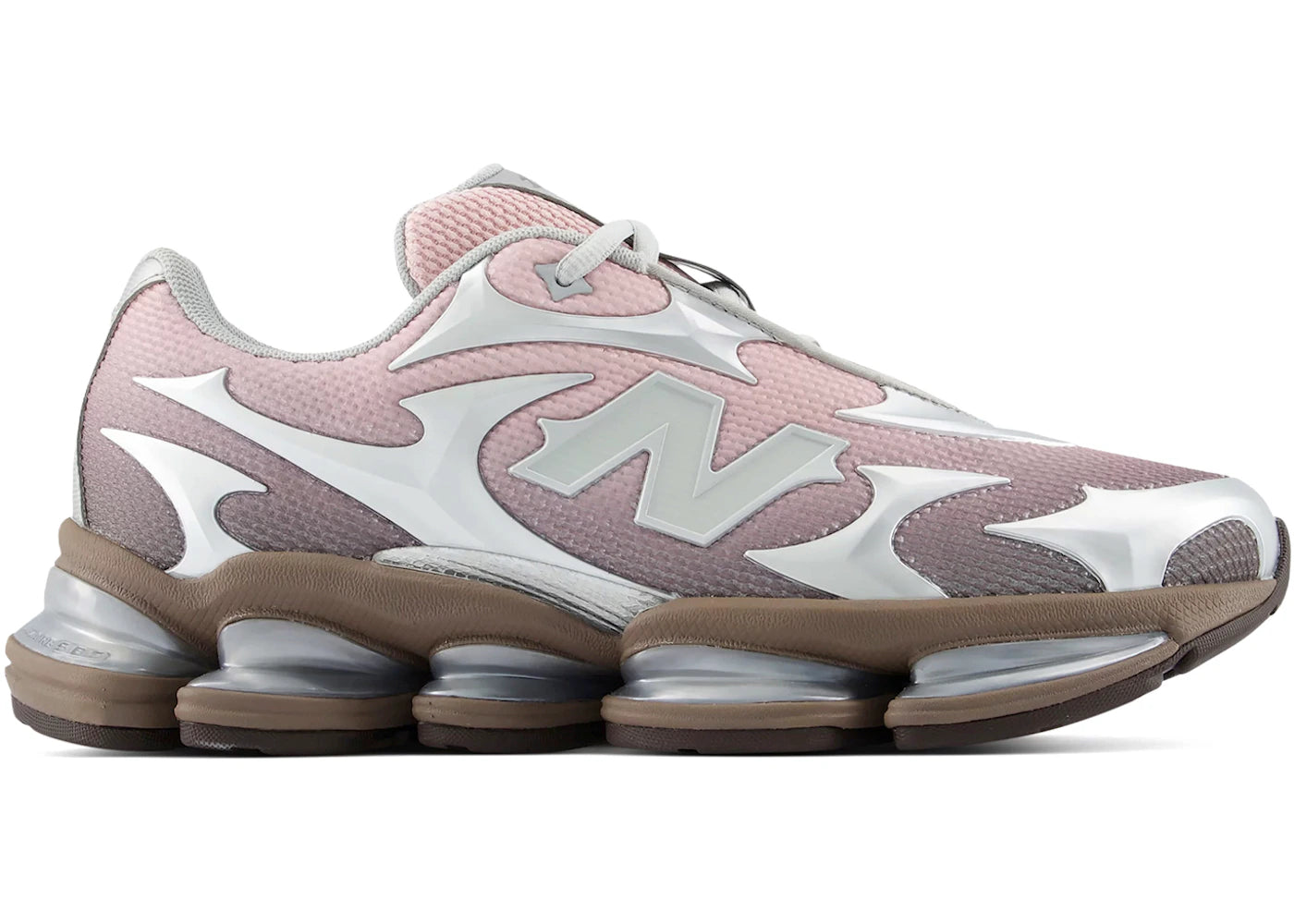 New Balance Abzorb 2000 Silver Metallic Orb Pink Cortado - vue 360