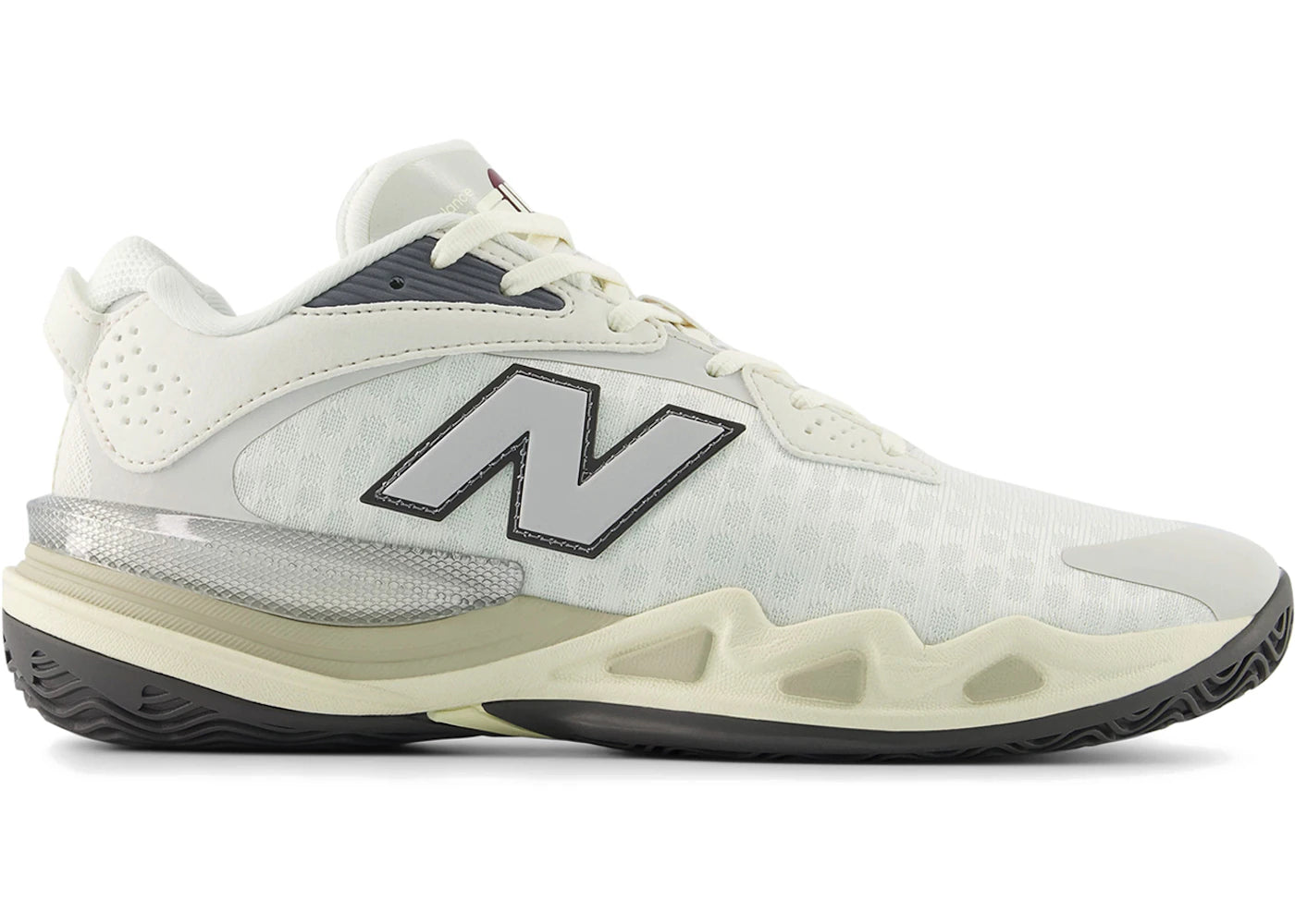 New Balance BB Hesi Low v2 White Grey - vue 360