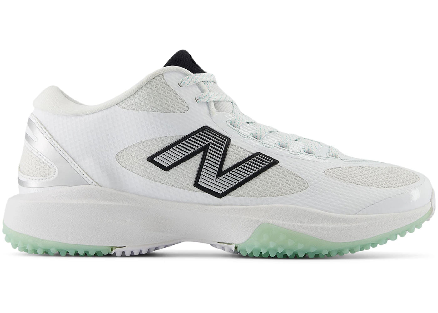 New Balance FreezeLX v5 Turf White Black Silver Metallic - vue secondaire A