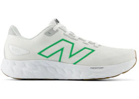New Balance Fresh Foam 680v8 White Brighton Grey Kelly Green - vue 360