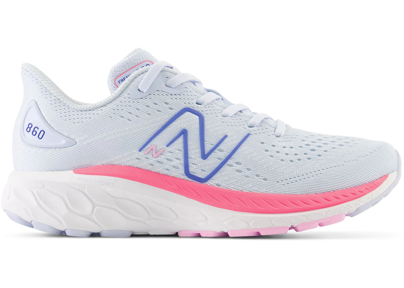 New Balance Fresh Foam X 860v13 Moon Dust Neon Pink (GS) - vue 360