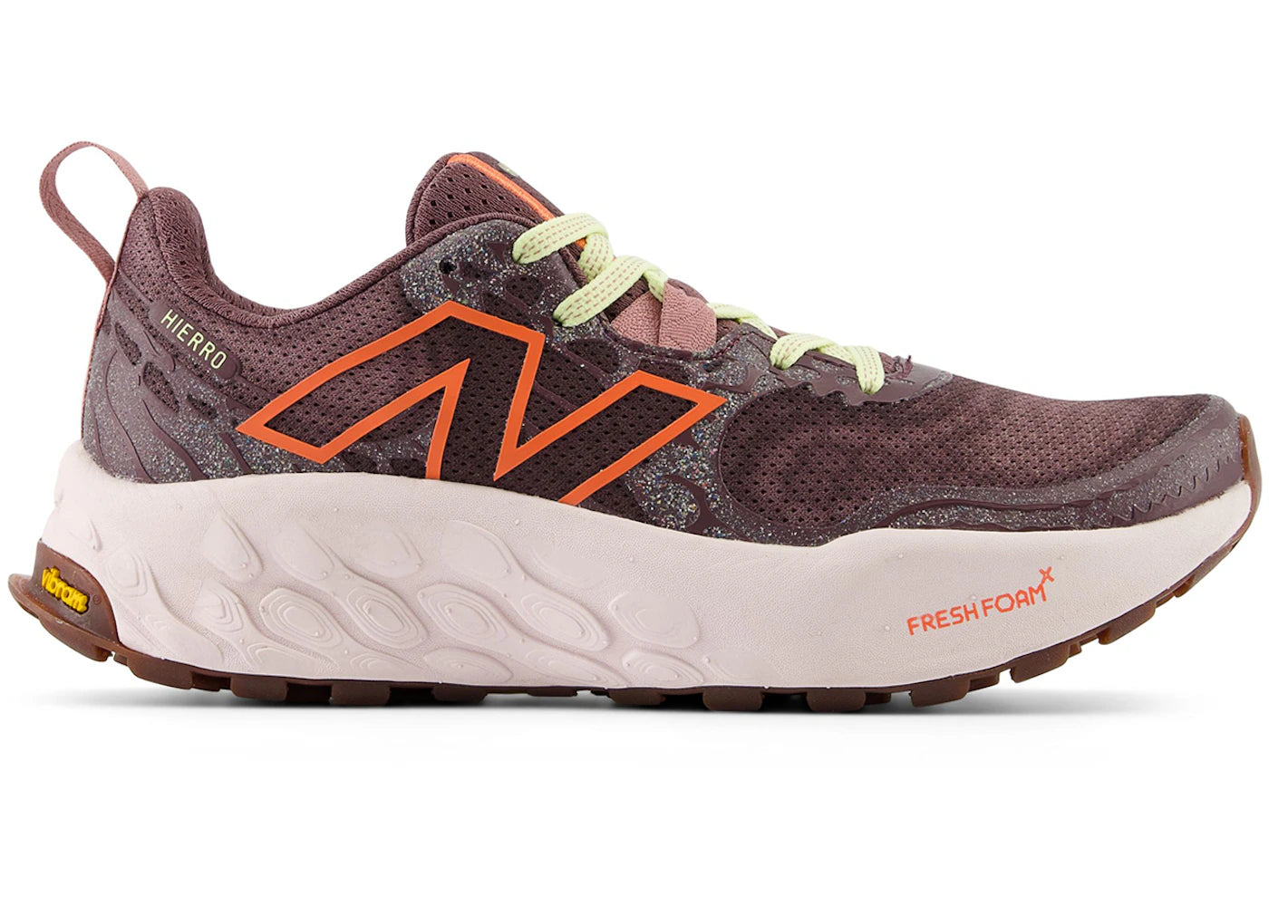 New Balance Fresh Foam X Hierro v8 Licorice Gulf Red Pink Granite (Women's) - vue 360