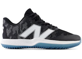 New Balance FuelCell 4040v7 Turf Trainer Black Optic White Ice Blue - vue 360