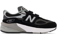 New Balance FuelCell 990v6 Hook and Loop Black Silver (PS)