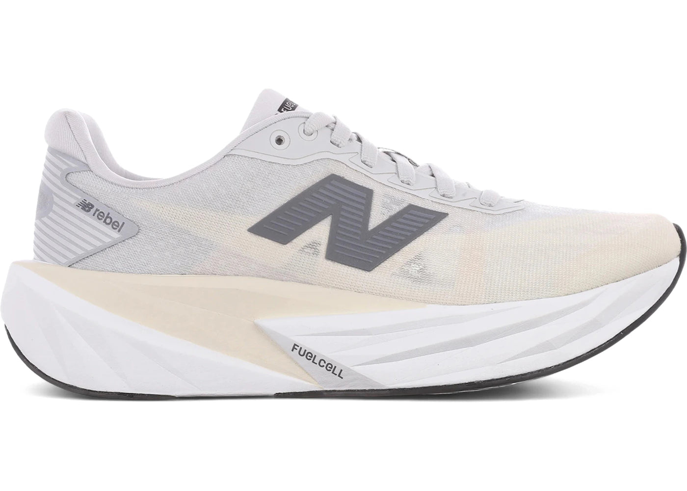 New Balance FuelCell Rebel v5 Linen Grey Matter (Women's) - vue 360