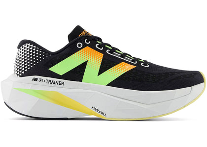 New Balance FuelCell SuperComp Trainer v3 Black Bleached Lime Glo - authentic New Balance sneakers