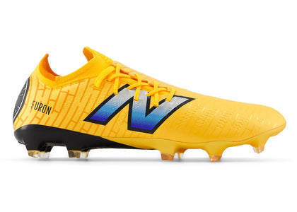 New Balance Furon Pro FG V7 Sun Glow Silver Metallic Black - authentic New Balance sneakers