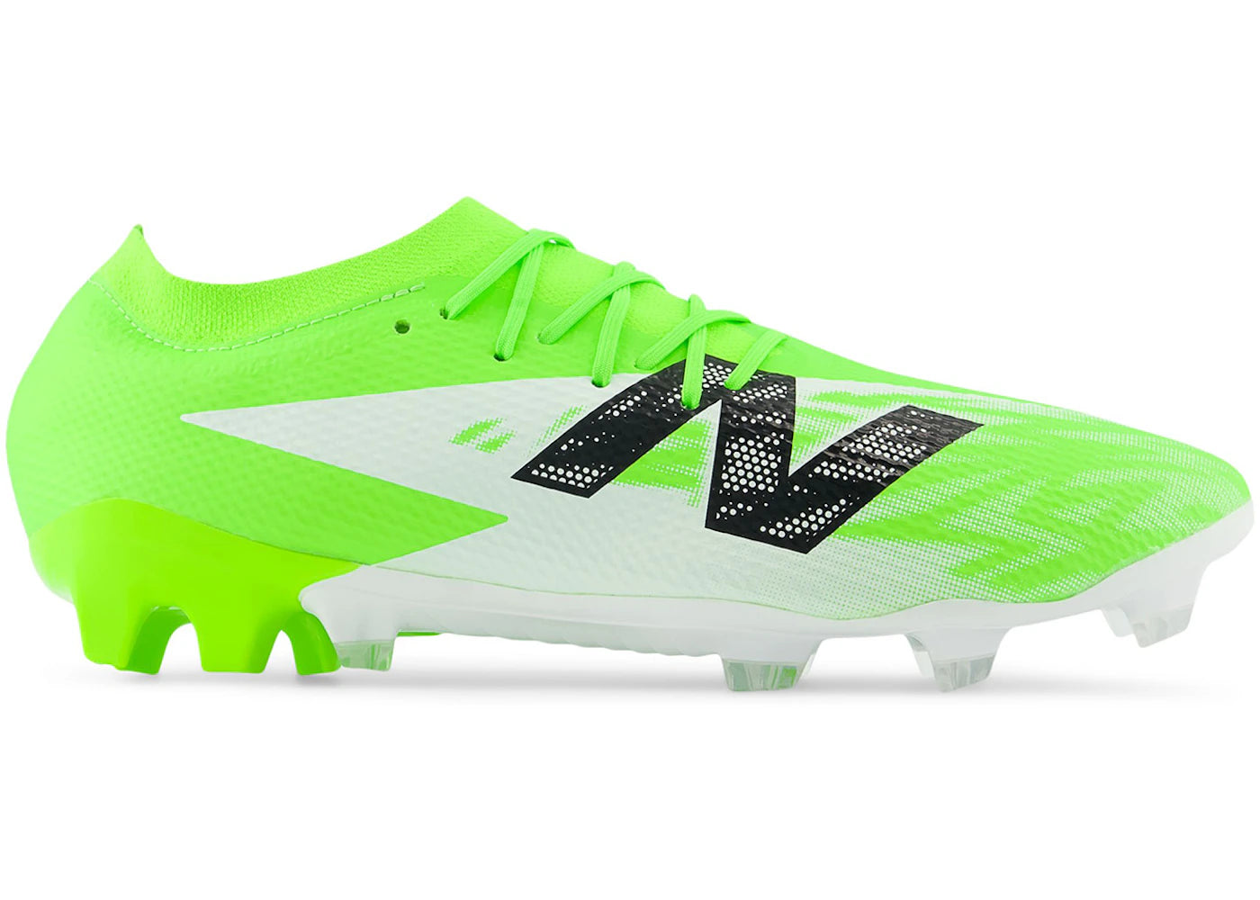 New Balance Furon Team FG V8 Pixel Green Black Silver - vue 360
