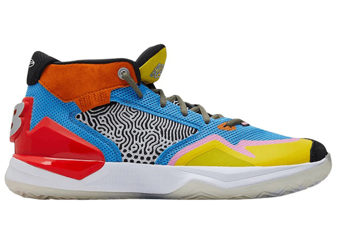New Balance KAWHI Light Cobalt Atomic Yellow - vue 360