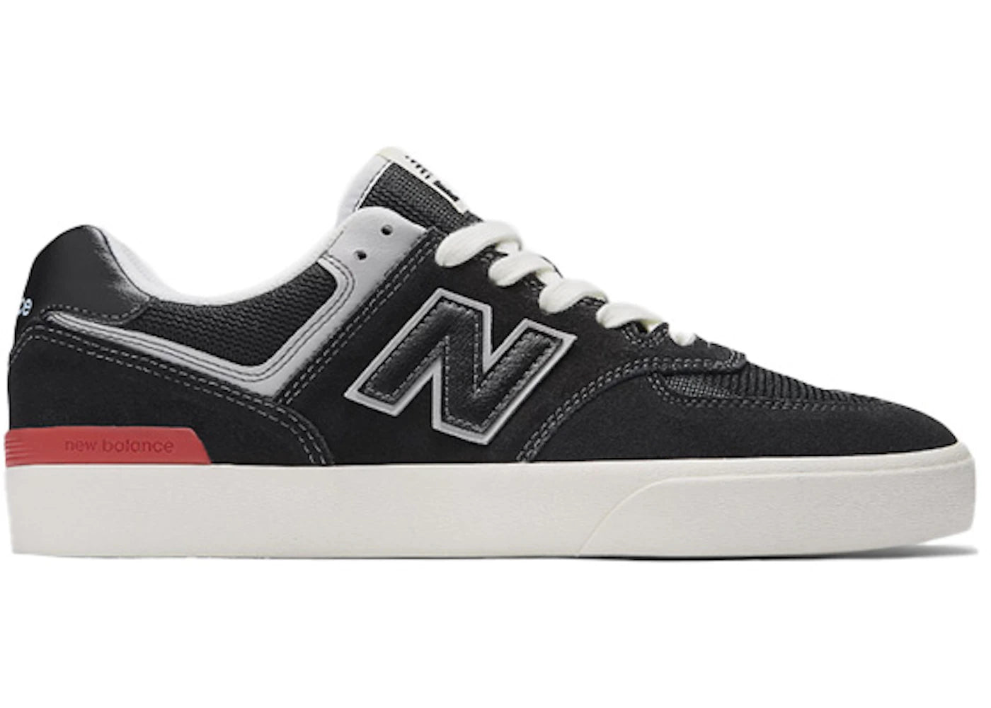 New Balance Numeric 574 Vulc Black White - vue 360