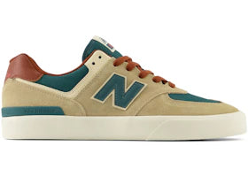 New Balance Numeric 574 Vulc Tan Forest Green - vue 360