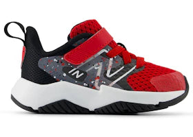 New Balance Rave Run v2 Bungee Lace Team Red Black Black Cement (TD) - vue 360