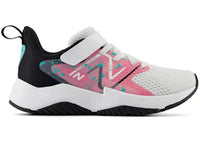 New Balance Rave Run v2 Bungee Lace White Real Pink Black (PS)