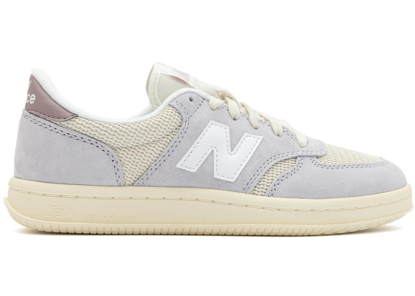 New Balance T500 Pearl Grey Ice Wine - vue 360