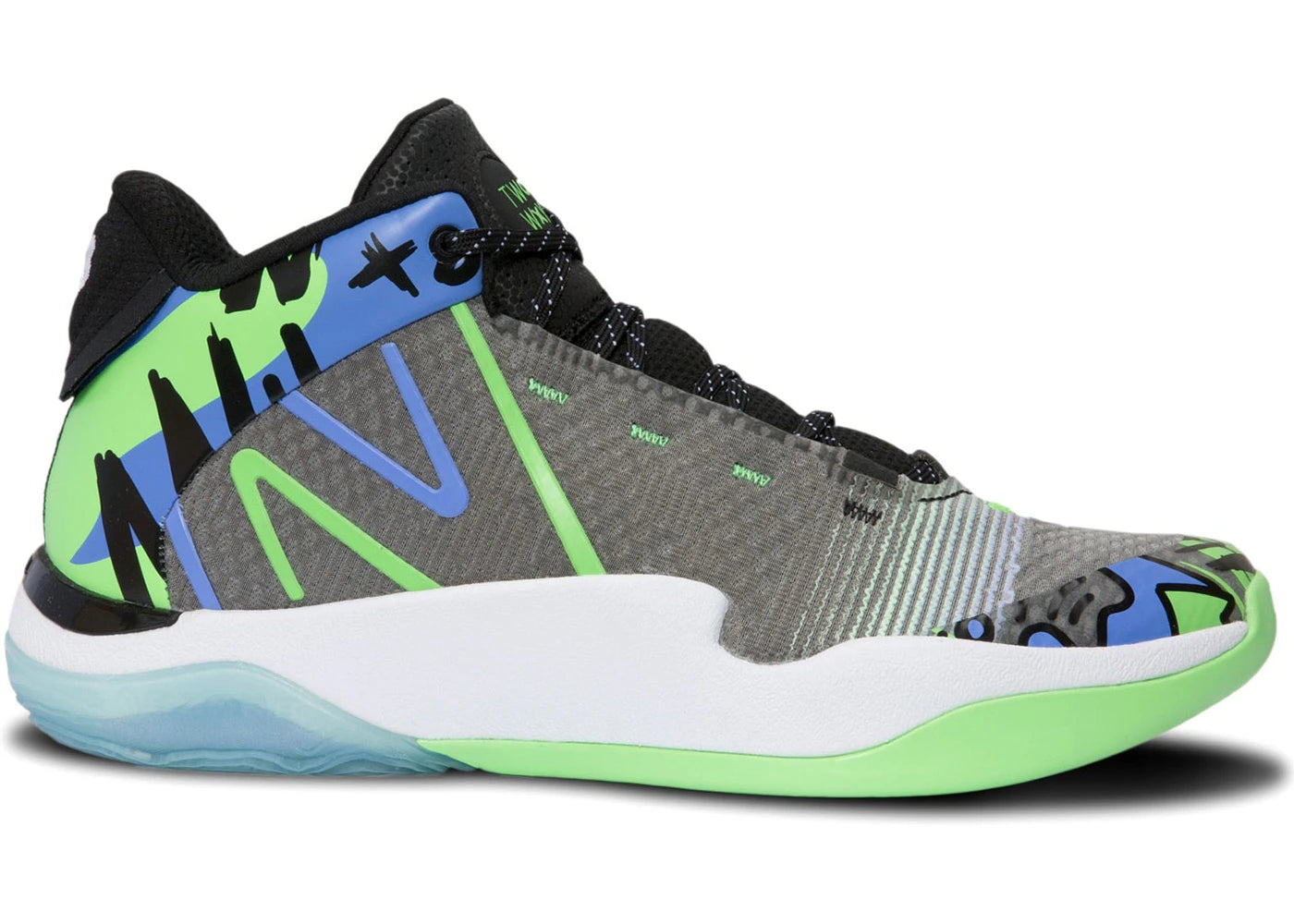 New Balance TWO WXY v2 Black Green Blue - vue secondaire A