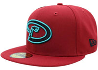 New Era 59Fifty Arizona Diamondbacks Fitted Hat Burgundy/Teal