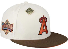 New Era Anaheim Angels Capsule Thanksgiving 1989 All Star Game 59Fifty Fitted Hat Tan/Orange - vue 360
