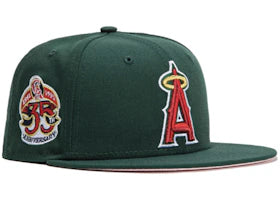 New Era Anaheim Angels Green Eggs Hat Club Exclusive Fitted Hat Green/Pink - vue 360