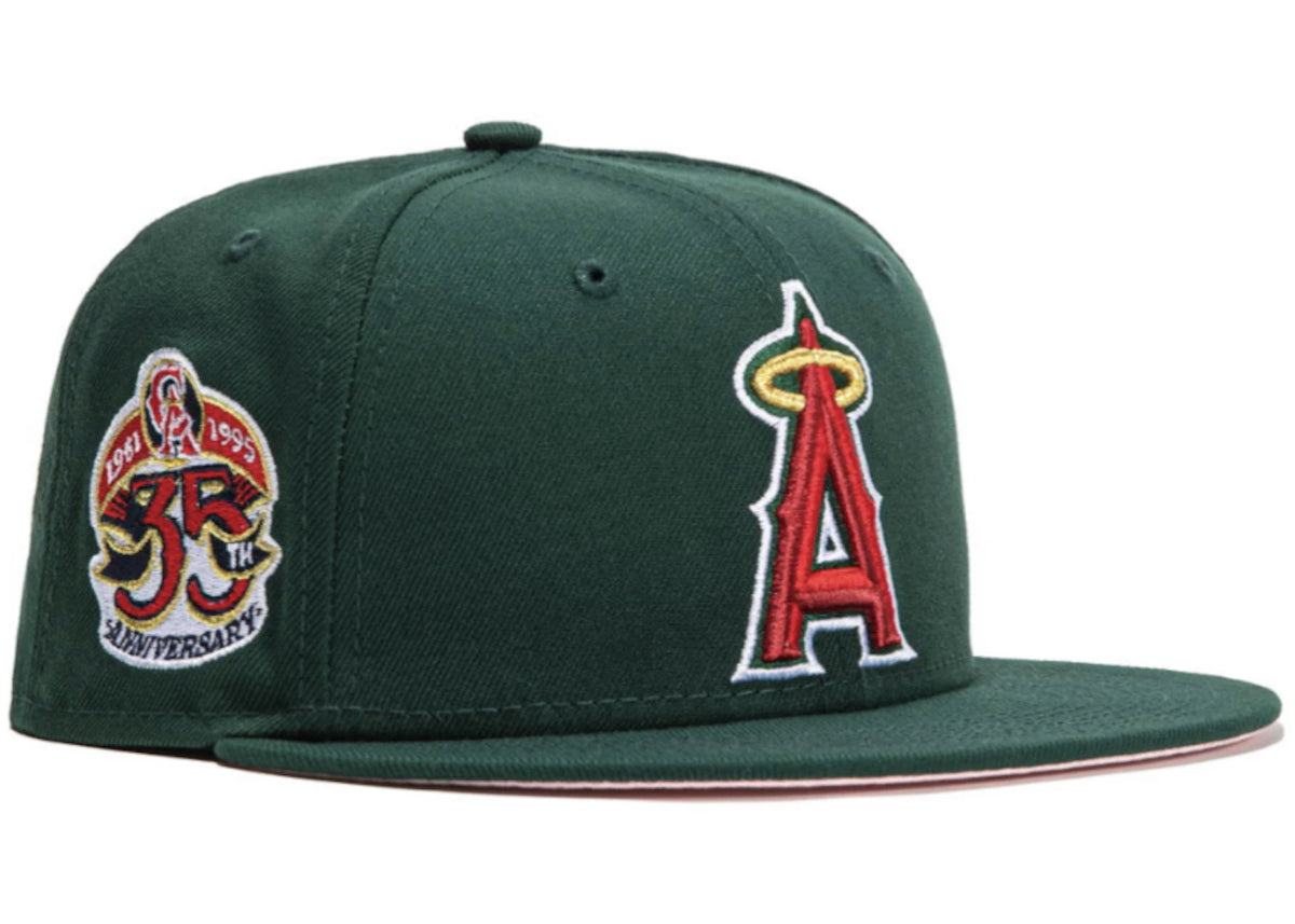 New Era Anaheim Angels Green Eggs Hat Club Exclusive Fitted Hat Green/Pink - vue secondaire A