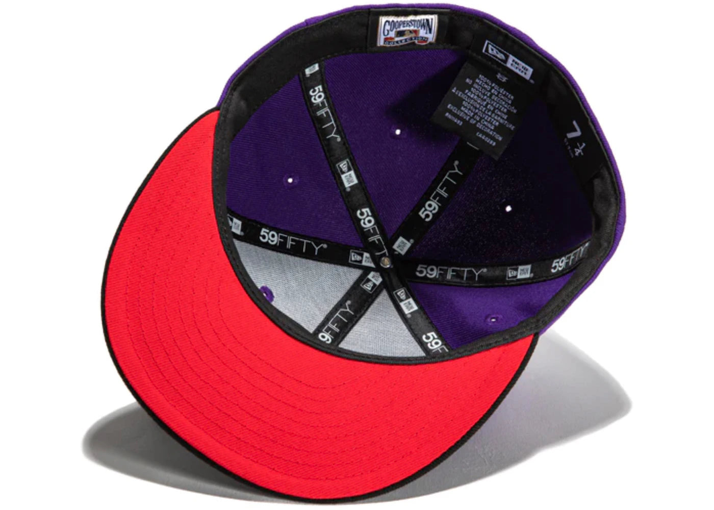 New Era Houston Astros T-Dot 20th Anniversary Patch Hat Club Exclusive 59Fifty Fitted Hat Purple/Black - vue secondaire B