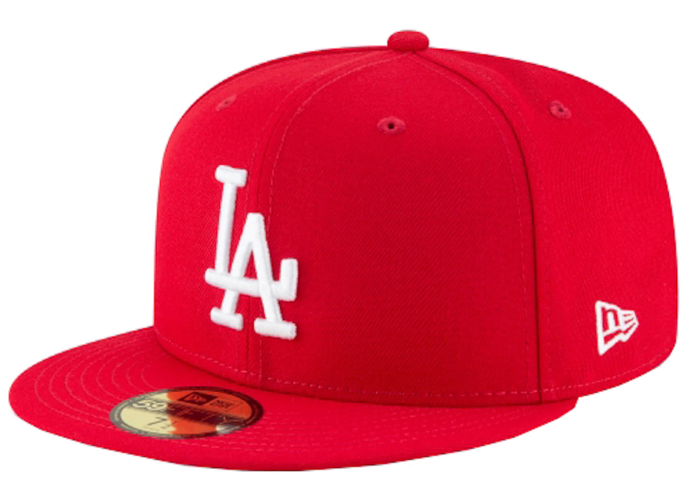 New Era Los Angeles Dodgers Basic 59Fifty Fitted Hat Scarlet Red - vue secondaire A