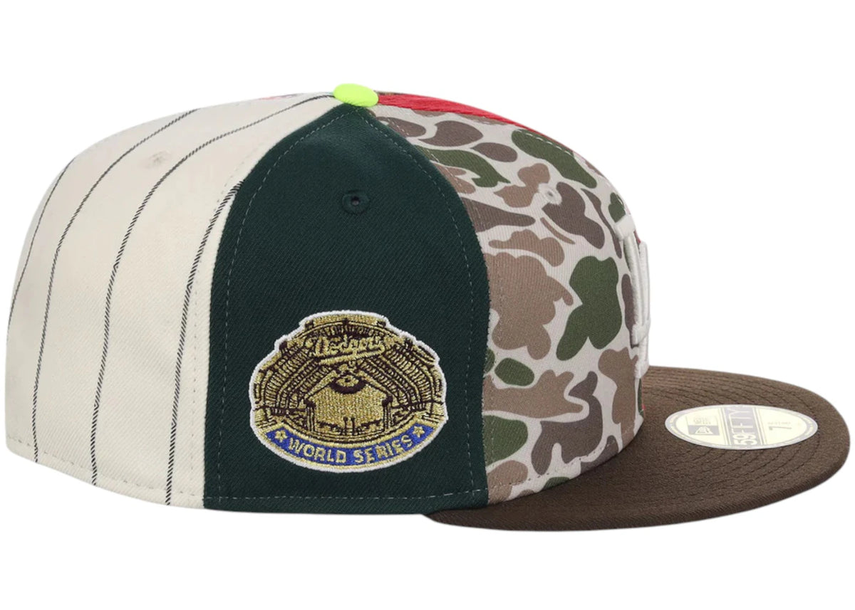 New Era Los Angeles Dodgers Chase B x MLB Maximal 59Fifty Fitted Cap Multi/Plaid/Pink - vue secondaire B