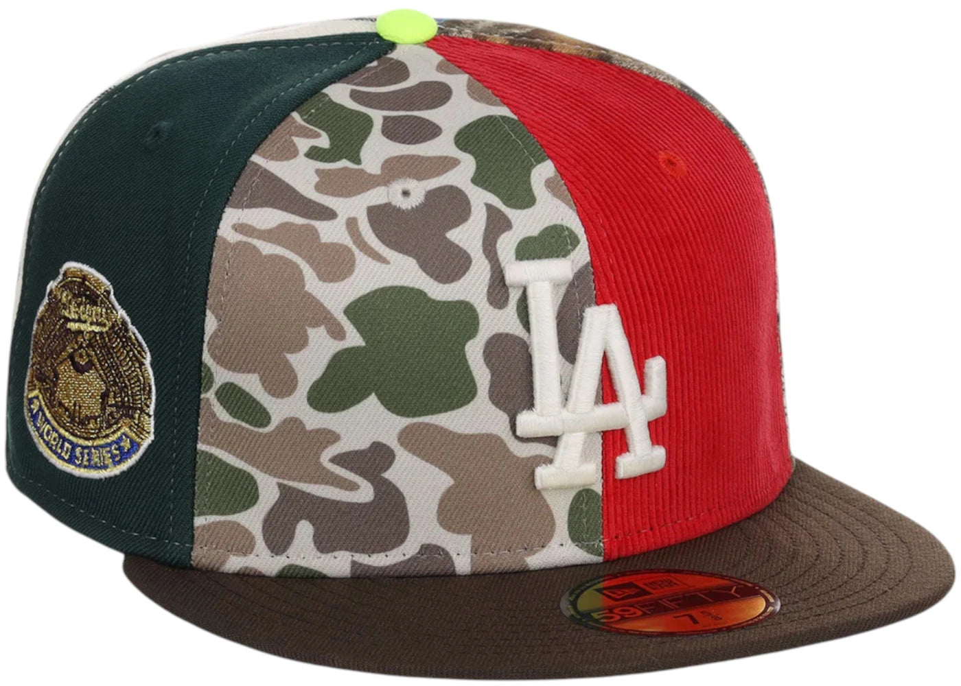 New Era Los Angeles Dodgers Chase B x MLB Maximal 59Fifty Fitted Cap Multi/Plaid/Pink - vue secondaire A