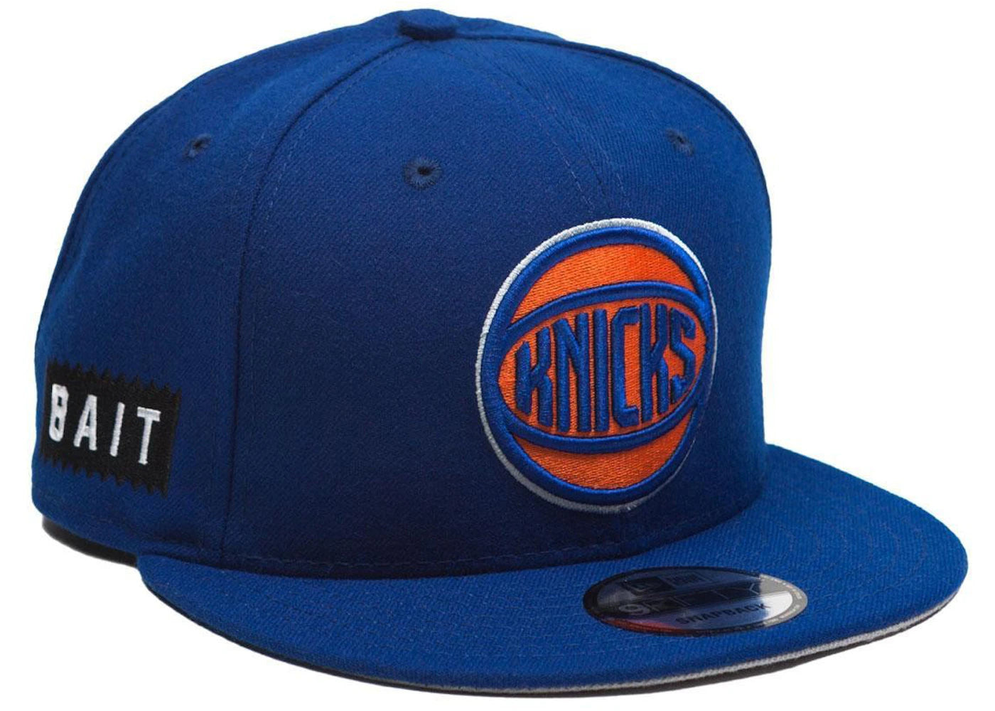 New Era x BAIT New York Knicks Alt Royal 9Fifty Snapback Cap Blue - vue secondaire B