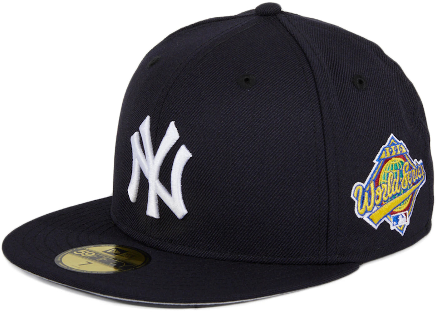 New Era New York Yankees 1996 World Series Patch 59Fifty Fitted Hat Navy - vue secondaire A
