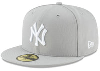 New Era New York Yankees 59Fifty Fitted Hat Grey/White
