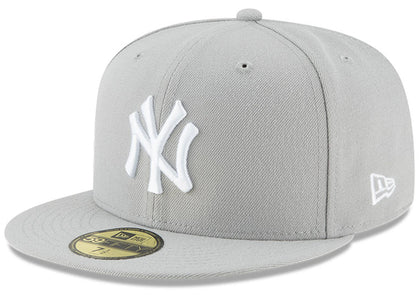 New Era New York Yankees 59Fifty Fitted Hat Grey/White - authentic New Era product