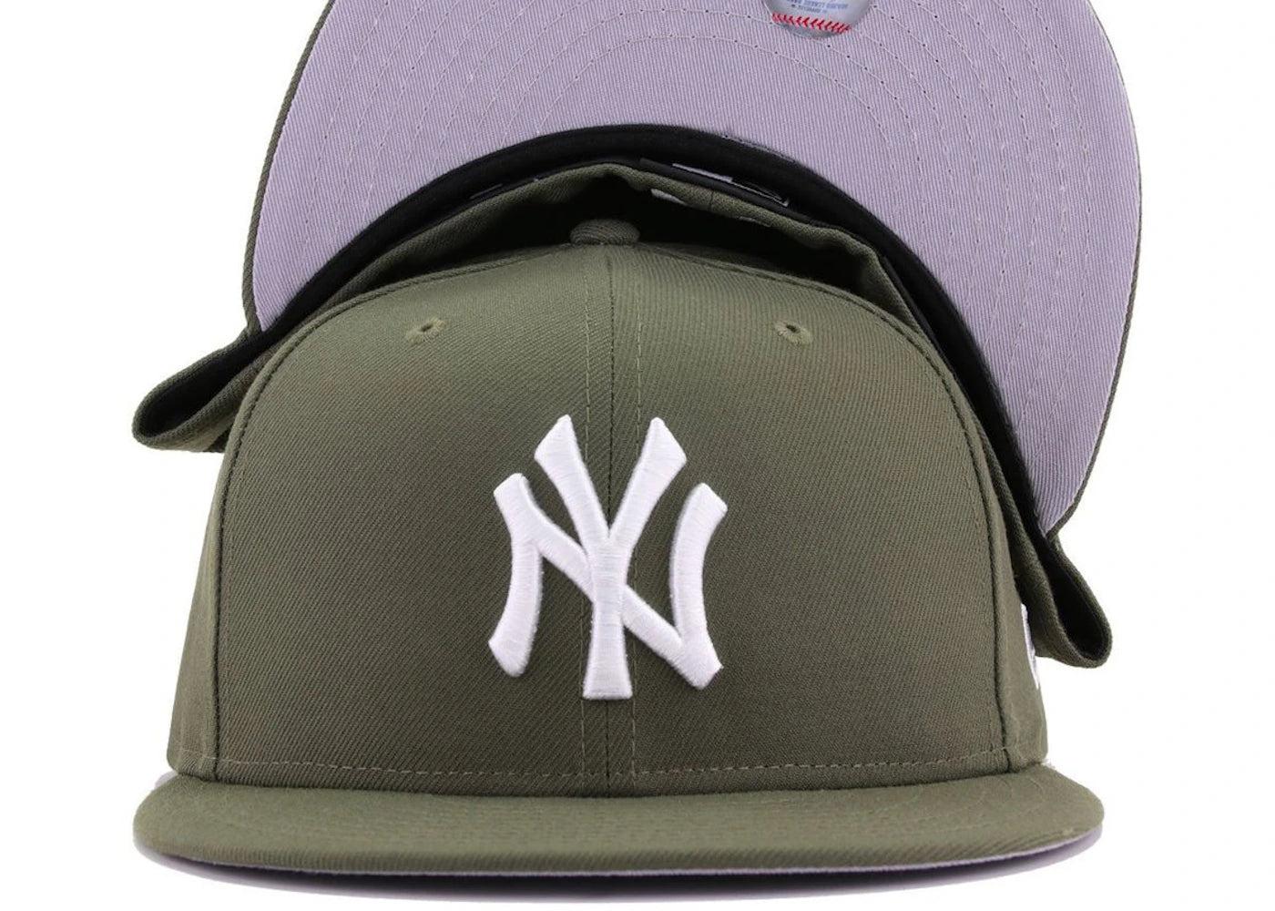 New Era New York Yankees 59Fifty Fitted Hat Olive - vue secondaire B