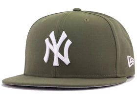 New Era New York Yankees 59Fifty Fitted Hat Olive - vue 360