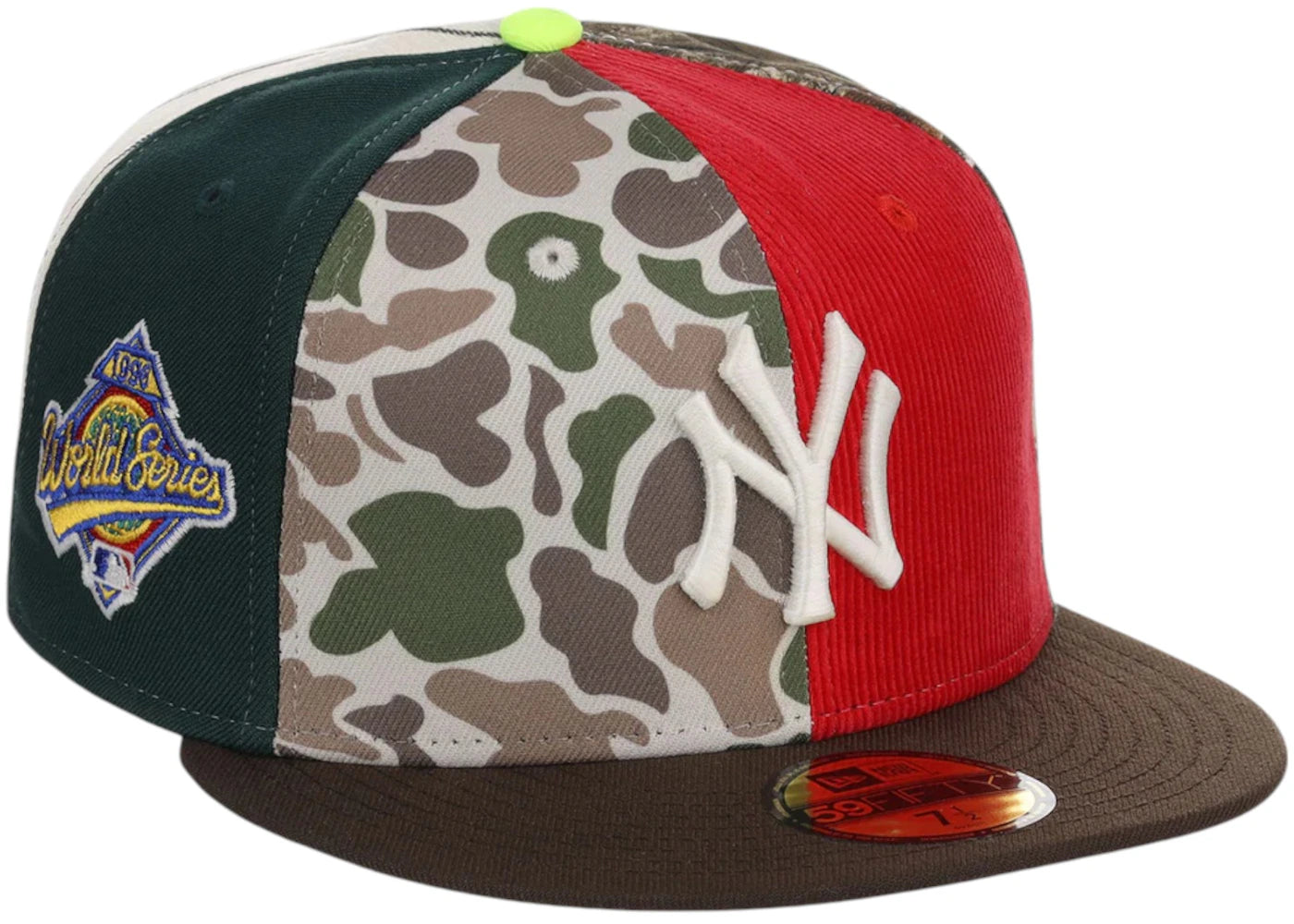 New Era New York Yankees Chase B x MLB Maximal 59Fifty Fitted Cap Multi/Plaid/Pink - vue 360