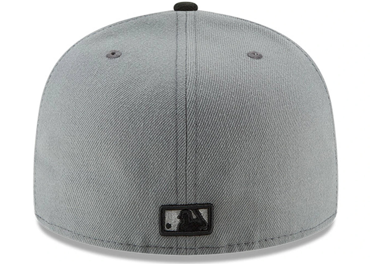 New Era New York Yankees Fitted 59Fifty Fitted Hat Dark Gray/Black - vue secondaire A